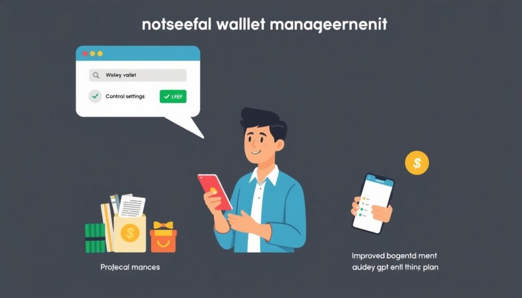 Ilustrasi pengelolaan keuangan yang lebih baik dengan pengaturan limit dompet digital